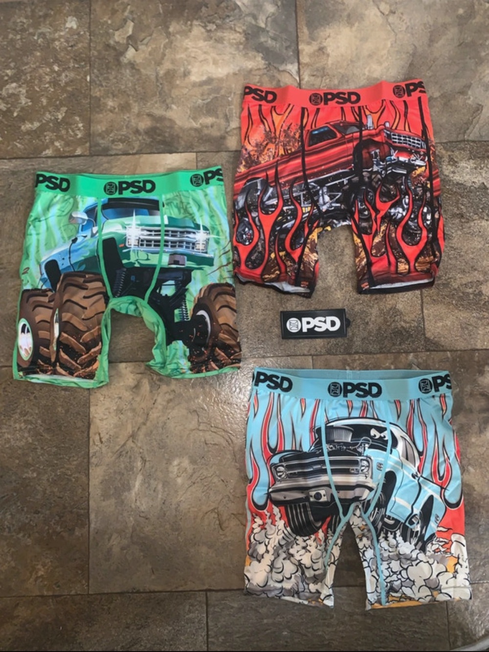 Kids Bottoms - Boxer Shorts with Car Prints